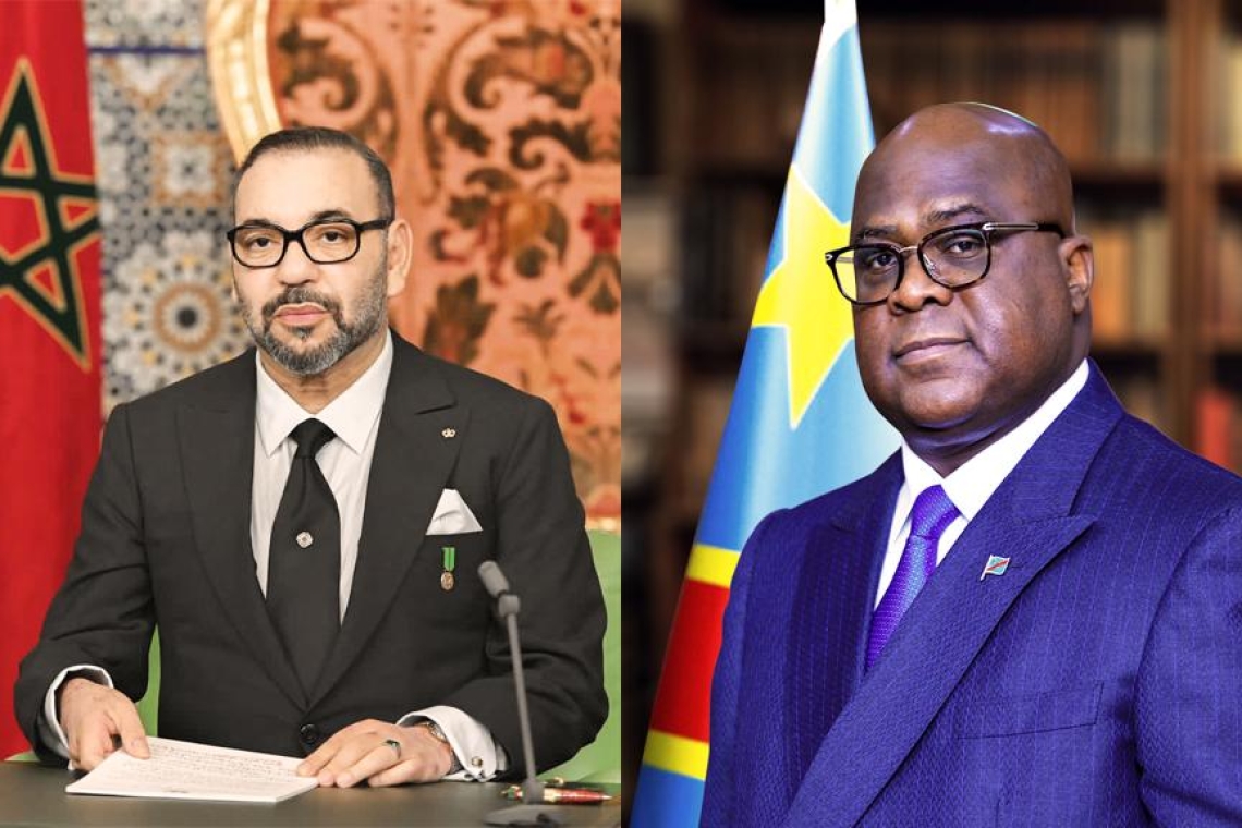 Le Président Félix Tshisekedi s’est entretenu avec le Roi Mohammed Vi