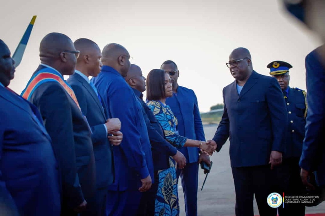 Le Président de la République Démocratique du Congo, Felix-Antoine Tshisekedi Tshilombo est arrivé à Kisangani en début de soirée de ce mercredi 23 octobre via l'aéroport international de Bangboka. 