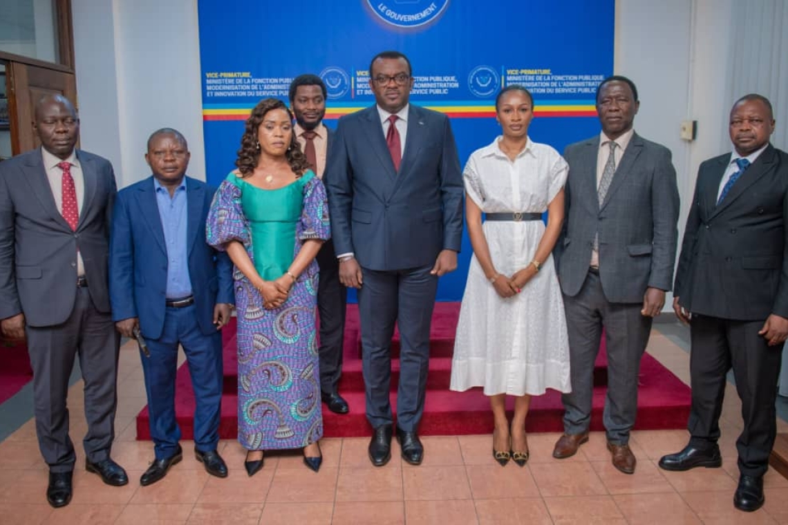 RDC-Mécanisation des fonctionnaires de l'État: Grâce Neema Paininye de nouveau dans les murs de Jean-Pierre Lihau avec le Caucus des Députés Nationaux et Sénatrice du Bas-Uele