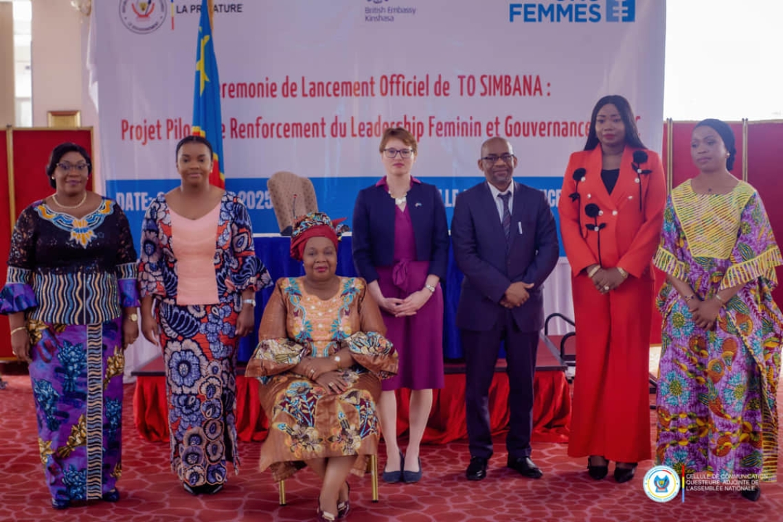 RDC-Assemblée Nationale: La Questeure Adjointe participe au lancement officiel du projet &quot;To Simbana&quot; 