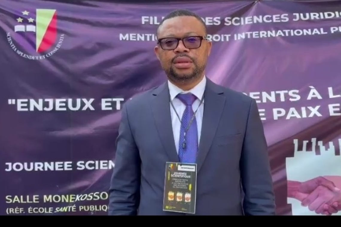  ‎AU COURS D’UNE JOURNEE SCIENTIFIQUE ORGANISEE SOUS LE THEME : ‘’ LES ENJEUX ET DEFIS INHERENTS DES ACCORDS DE PAIX EN RDC : ‎Le Professeur Dr Sylvain Lumu appelle les acteurs nationaux à soutenir le front judiciaire pour arracher au-delà de la justice t